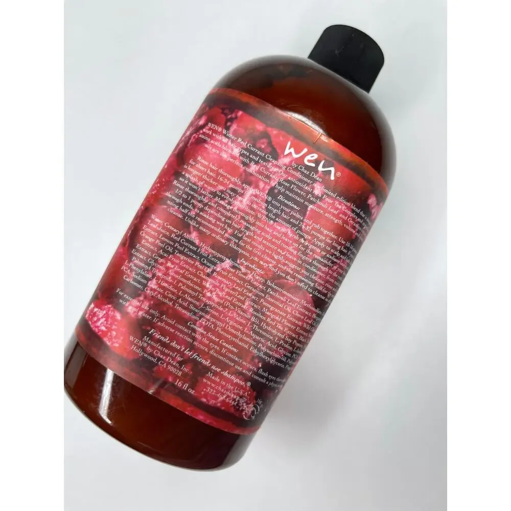 Wen Cleaning Conditioner, Winter Red Currant 16oz Bottle, Limited Edition Sealed